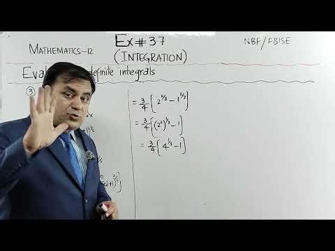 EXERCISE 3.7 (Definite Integrals) | INTEGRATION | Class 12 Math | FBISE | NBF