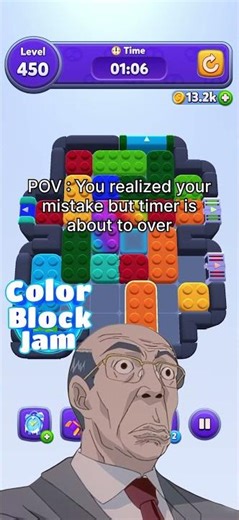 POV: This Level Looks Impossible… Until 👀 | Color Block Jam #mobilegaming #puzzlegame #gamingshorts