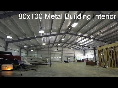 80x100 Metal Building Update: Interior Tour