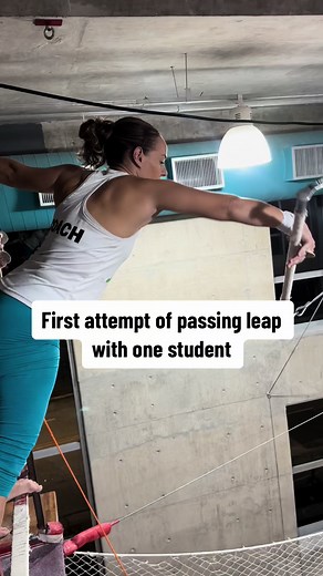 Flying Trapeze Print at Circus - First Attempt Leap Joy