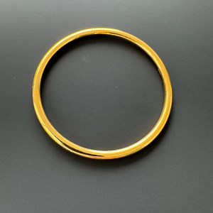 24K Solid Gold Bangle: Handmade Minimalist Fine Jewelry - Etsy