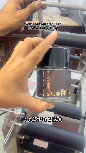 Delhi Print Linkers on Instagram: "Semi Automatic Jar/Bottle Labelling Machine. #instagood #instagram #art #fashion #reels #viral #reelsinstagram #beauty #cute #bottle #jar"