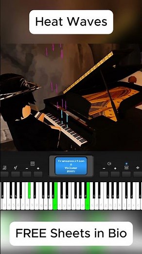 Glass Animals - Heat Waves | Roblox Piano 🔥 #piano #pianoshorts #roblox #shorts #shortvideo