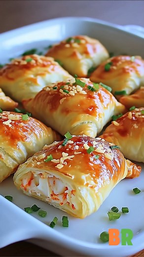 Crab Crescent Bites Delight Seafood 🦀🥐 Buttery crescents envelop a creamy seafood filling of tender crab, herbs, and cheese, creating a delicately rich bite perfect for refined entertaining. This teaches precise mixing and controlled baking for elegant hors d’oeuvres. Ingredients: 1 can refrigerated crescent roll dough (8 oz) 1 cup cooked crab meat, chopped 4 oz cream cheese, softened 2 tablespoons mayonnaise 2 green onions, finely chopped 1 teaspoon Old Bay seasoning or other seafood seasonin