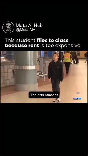 AI | Artificial intelligence | Chatgpt | Viral on Instagram: "🚨 When rent becomes unaffordable, students are finding extreme alternatives. In one striking case, a student now takes regular flights just to attend classes—because flying a few times a week is still cheaper than renting near campus. Let that sink in. • Housing costs have climbed so high that air travel has become the “budget” option. • The airport has replaced a dorm room or apartment. • Security lines have become part of the daily