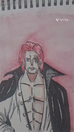 shanks drawing [ from one piece ]✨️
