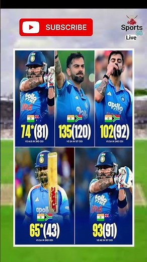 Virat Kohli Missed 85th Century by 7 Runs | 93 Runs vs NZ | Broke Sangakkara Record | #sports86live