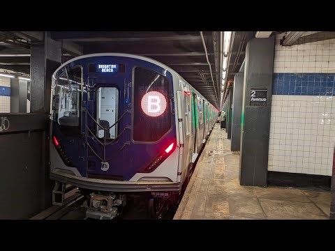 NYC Subway: R211 B Train Rerouted to 2 Avenue on the F Line