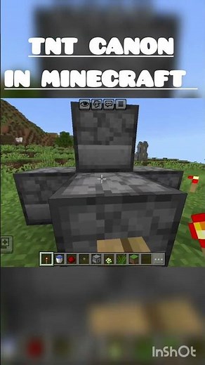 easy to build canon in minecraft #ytshorts #minecraft #shorts