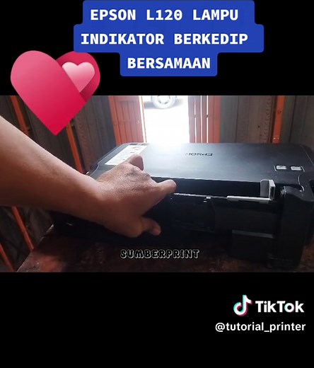 Epson L120 Lampu Berkedip bersamaan #trending #printer #epsonl120 #epsonl120lampuberkedipbersamaan