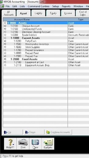 How to create an account list manually