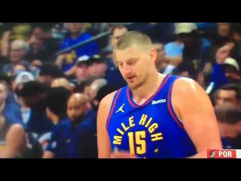 Denver Nuggets-128-112Portland Trail Blazers#Jokic triple double again 22 Pts 14Reb 14Ast#jokic #nba
