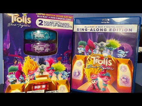 Trolls Band Together Movie Gift Set Blu-ray Unboxing & Review Light Up Bracelets NSYNC