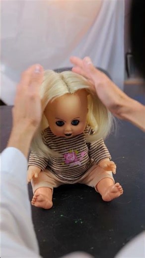 Crafting the Ultimate Bride of Chucky Doll! 🎉👰🔪 #Shorts