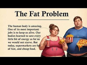 The Problem with Fat || 🍫🍔Learn English Through Story Level 3 || Graded Reader 🎧