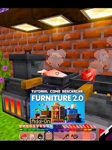 Respuesta a @hsjsj1626 Tutorial–Como descargar Furniture add-on 2.0 🍖₊˚⊹ #Minecraft #modsdeminecraft #coquette #farming #bts