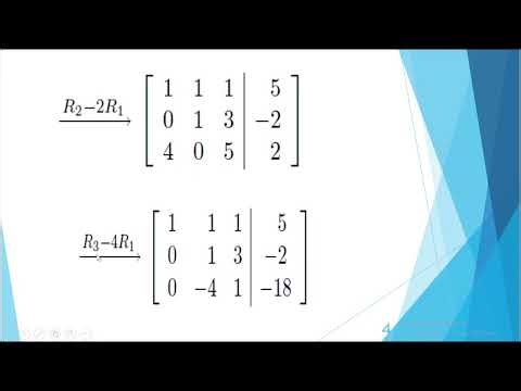8 Numerical Methods Gauss Jordan Elimination Method شرح طريقة جاوس
