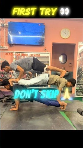 First Try! Crazy Gym Challenge 💪 🥺