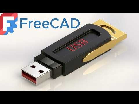 FreeCAD Solid Modeling Tutorial Create Basic USB Form