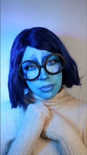 "EMBODYING SADNESS 🌧️💙 | #InsideOut #Sadness #MakeupTransformation"