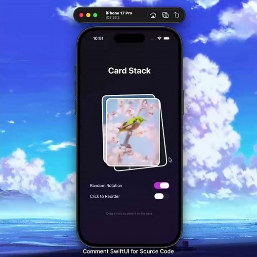 Built Cards Stack into SwiftUI