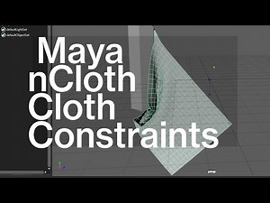 MAYA nCloth Cloth Constraints