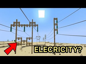 Realistic POWER LINES In MINECRAFT??!! #1 (With Mods!) ⚡️