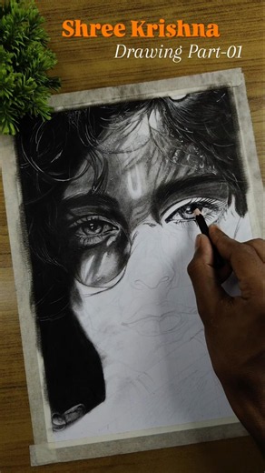 Lord Krishna Drawing 🌸✍️ #shorts #art #krishna #radhakrishna #drawing #janamashtami