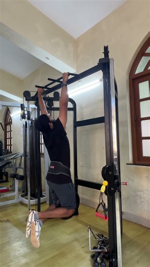 Doubled the weight, not the excuses 💪 20kg weighted pull-ups locked in 🚀