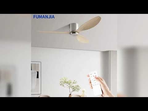 A must-have product! FUMANJIA Ultra-Thin DC Ceiling Fan with Remote - 6-Speed Silent, 3 ABS Blades