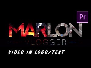 How to place a VIDEO inside LOGO / TEXT In Adobe Premiere Pro CC Tutorial [2018]