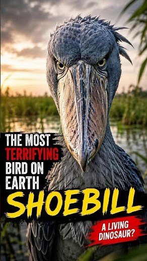 The Most Terrifying Bird on Earth 😱 | Shoebill Sounds Like a Machine Gun!