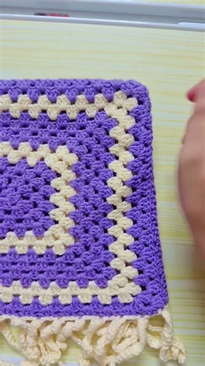 Crochet Granny Rectangle tutorial 🌸✨ #crochet #crochetforbeginners