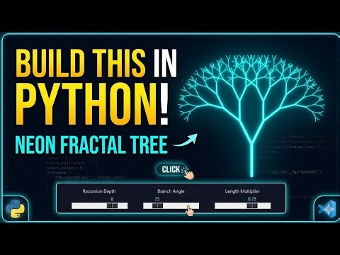 How To Code A Fractal Tree in Python (Step-by-Step Tutorial)