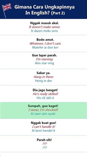 ✅GINI CARA UNGKAPINNYA IN ENGLISH - PART 2