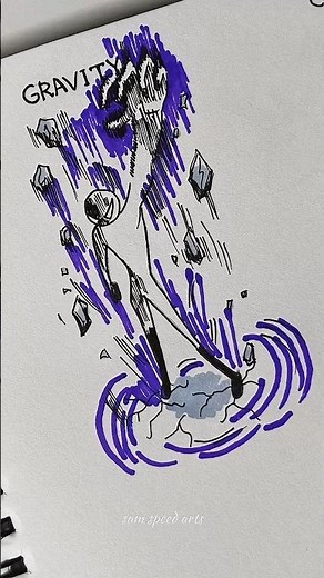 How to draw body with (Gravity, cosmic, shadow) #drawing #stickman #tutorial #fpy #sketch #anime