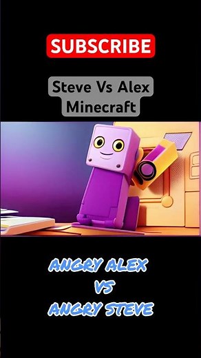 Angry Alex VS Angry Steve Meme Animation 🚀MiniCaricature👽 #shorts