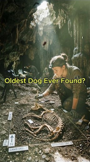 15,800-Year-Old Dog Buried Like a Human #oldest dog #historyshorts