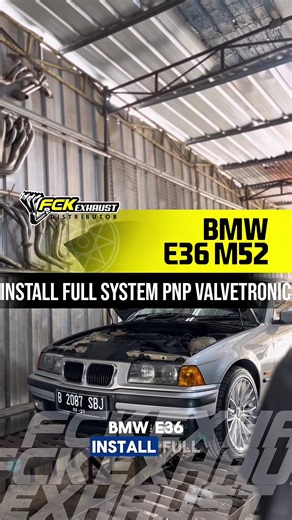 BMW E36 M52 Install Full System PNP Valvetronic FCK Exhaust #bmw #bmwe36 #header #exhaustsystem