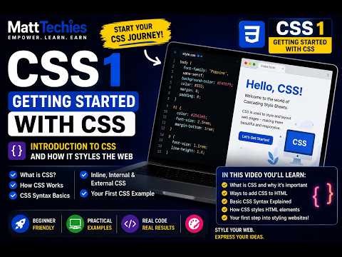 CSS 1 - Getting Started with CSS