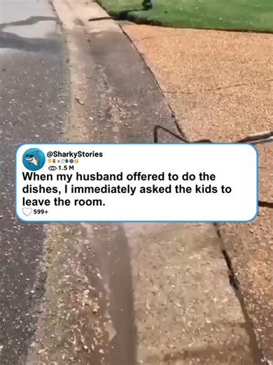 Hilarious Reddit Story: Kids Leave as Husband Does Dishes