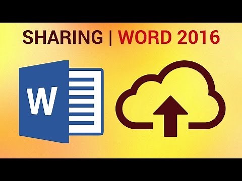 How to Share Word 2016 Document