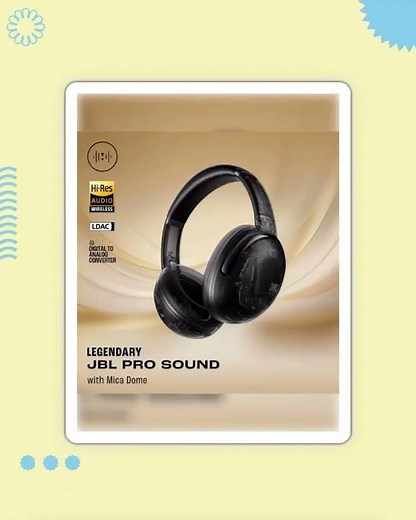 JBL Tour One M3 Award Winning Wireless Over Ear Headphones with ANC 2.0, Hi-Res LDAC Audio,Spatia...