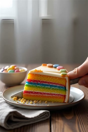 Rainbow cake ASMR!!!