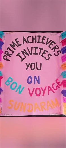 Farewell Class 12 Invitation Card Made By Students #Drawing #Art #GreetingCard #Shorts #easydrawing