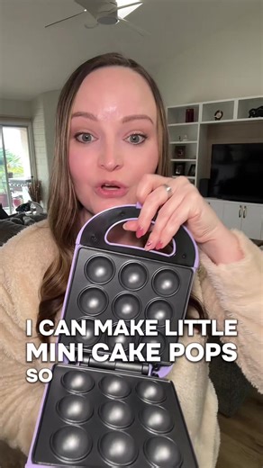 ⬆️Click to get yours! Mini Cake Pop Maker by Babycakes!! So easy and so cute!! #babycakes #cakepops #cakepopmolds