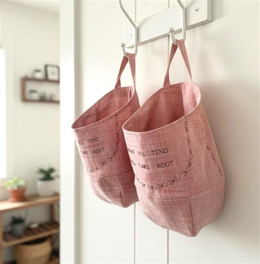 Hanging Pod Storage Basket Bag Inspiring Quote - Etsy