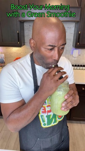 Boost Your Morning with a Green Smoothie #smoothie #fruit #recipe