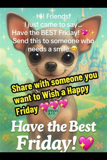 🐾💖 Hi… it’s Tiffy! I just came to say hello 💖🐾 I wanted to pop in today and wish everyone the BEST Friday ever! Thank you for always cheering me on and sending love. Have the most beautiful day, friends! 💗🌟 #TinyTiffytheTeacupChihuahua #disneydog #FridayVibes #GoodMorningFriends #dogtok