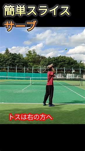 簡単なスライスサーブ